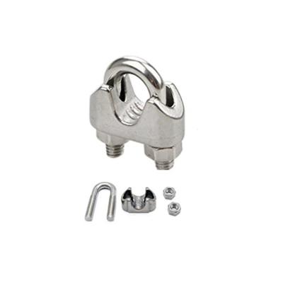 China Hardware 741 M2-M22 Rigging Collars Stainless Steel Wire Rope Clip U-Bolt Saddle Clamp for sale