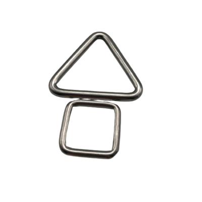 China Widly Use Customized Stainless Steel Ring High Polished Metal Triangle Ring for sale