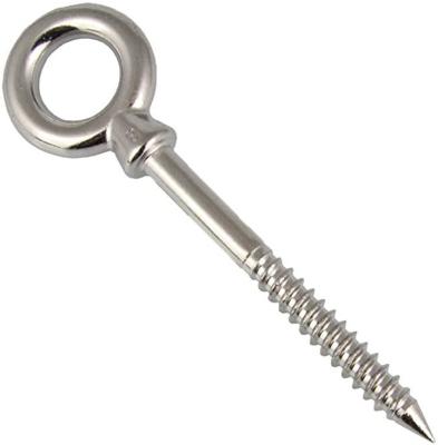 China Manufacture Sales Round Stainless Steel Eye Bolt Hanging Wood Screw for sale