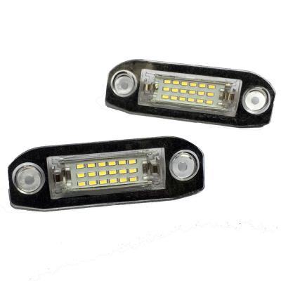 China High Quality Plastic+Aluminum 2Pcs 18SMD LED Gray Card Plate Plug & Play Light For VOLVO S80 Xc90 S40 for sale