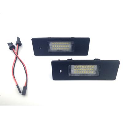 China Selling Good Quality Plastic+Aluminum 12V LED License Plate Lamp For BMW E81 E85 E86 E87 E87N E36 E36N for sale