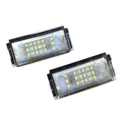 China High Quality Plastic+Aluminum Auto Bulb Lamp Led License Plate Lamp For BMW E46 4D (98-03) for sale