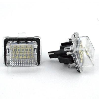 China Aluminum+plastic Top Class Quality 18 SMD LED License Plate Light For BENZ W204 W212 W216 W221 W207 for sale