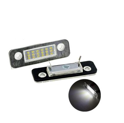 China Aluminum+PC 2Pcs LED License Plate Light For Ford Fusion Mondeo MK2 Fiesta MK5 License Plate Lamps Light for sale