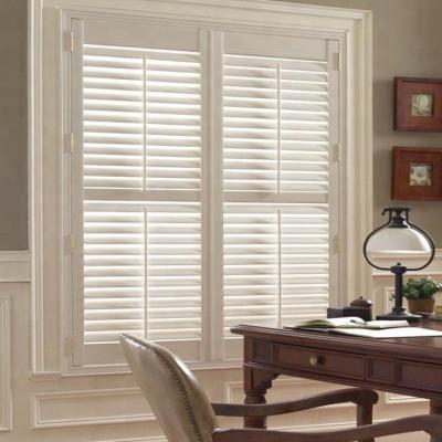 China Easy Clean Plantation Window Custom Wooden Window Shutters Direct From China for sale