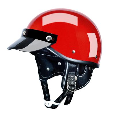 China Retro Helmet Adult Hot Sale Safety Motorcycles Helmet With Outdoor Sun Visor E-Bike Riding Helmet for sale