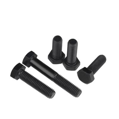 China Hex Carton M6 M8 M10 Black Hexagon Socket Head Bolt Steel Half Threaded Hex Head Bolt for sale