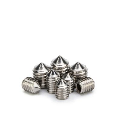 China Set Racking Cone Worm Screws Stainless Steel 304 316 Socket 304 316 Worm Screw Headless Take-off Screw for sale