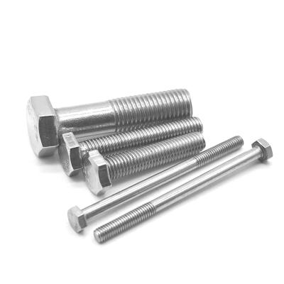 China Thin hex 304 316 stainless steel half thread din931 hex head screws hex bolts for sale