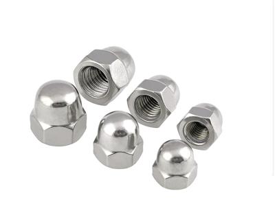 China Retail Industry Stainless Steel Acorn Nut Hex Dome Decorative Cap Nuts 304 316 for sale