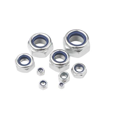 China Retail industry stainless steel nylocs nut M6 M8 M10 lock nylock nut for sale