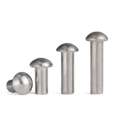 China Industry Stainless Steel Round Head Rivet Male Solid Steel Rivet for sale