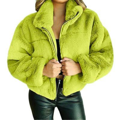 China Best Quality Reversible Women's Winter Jackets Warm Faux Fur Coat Outerwear Women's Stylish Thick Warm Winter Clothes for sale