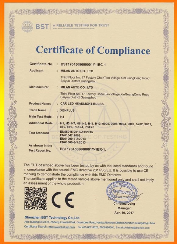 CE - Guangzhou Miaoliang Electronics Co., Ltd.