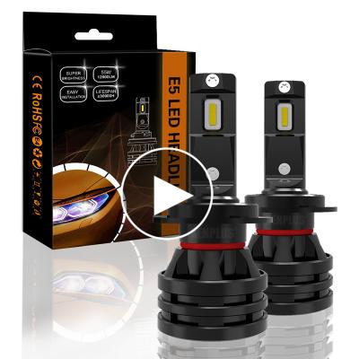 China 2020 Newest Factory Price XENPLUS E5 CSP Chips 360 Degree Emitting IP65 Led Conversion Kit 12V 55W 12000LM Car Led Headlight H7 Universal for sale