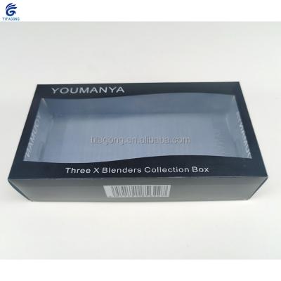 China Recyclable Clear PVC Packaging Box Transparent Plastic Display Packaging Box for sale