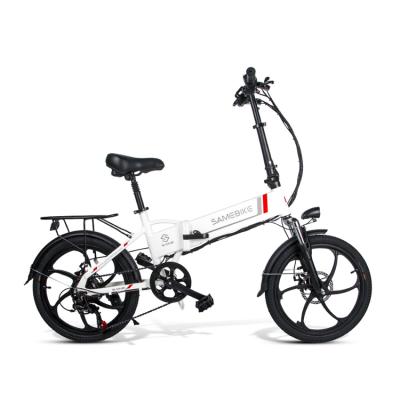 China Aluminum Alloy Factory 20 Inch Samebike 20lvxd30 Folding Electric Bicycles 350w 48v Max Speed ​​32km/h Electric Bike for sale