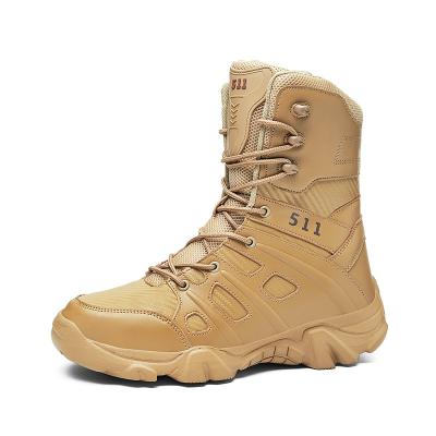 China Rubber Men's Tactical Military Boots High Top Outdoor Desert Combat Boots Camouflage Machining Increasing Shoes Boots for sale