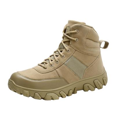 China Breathable For Sale Motorcycle Outdoor Combat Hiking Mens Tactical High Top Shoes Military Desert Boots for sale