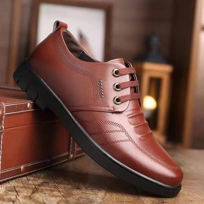 China Lightweight Sports Outfits Large Size Lazy Men's Stylish Slip-on Shoes Wholesale Casual Leather Shoes for sale