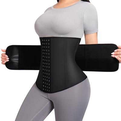 China Universal Belt Sports Women 9 One Of A Waist Corset Corset Bone Slimming Shaper Latex Waist Trainer for sale