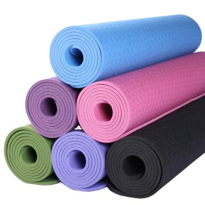 China Wholesale Custom Yoga Mat Print Suede Foam Tape Yoga Pilate Exercise Eco Friendly Fitness Deep Buy 8mm Yoga Mat Tpe for sale