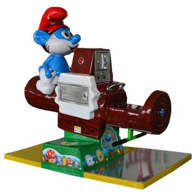 Китай Swing game kiddie ride with music the smurfs seesaw to play with coins продается