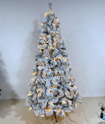 China Christmas Tree Flock Assembled Wholesale Inflatable Christmas Tree With Led Inside for sale