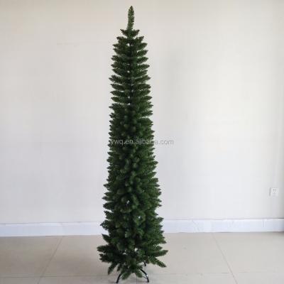 China Decortion Xmas Season 7ft (210cm) Pencil Tree Thin Artificial Christmas Tree for sale