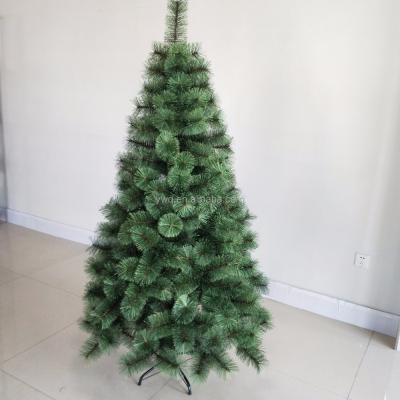 China Decortion Xmas Season 6ft (180cm) Fluffy Outdoor Led Needle Pine Christmas Tree for sale