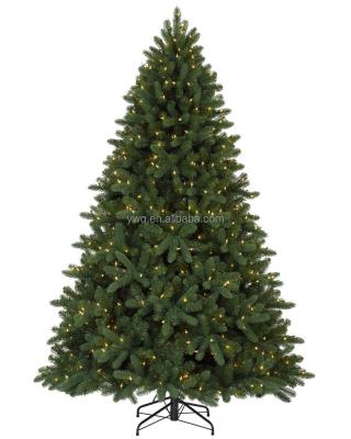 China Premium Indoor and Outdoor Use 2.1m PRELIT PE Christmas Tree Led Lighted Christmas Cone Tree for sale