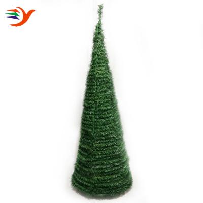 China Christamas Home Decoration 5ft Green Color Collapsible Automatic Spiral Christmas Tree for sale