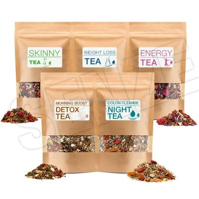 China Decaffeinated Customized 14 Day Boost Energy Slimming Tea & Custom Detox Tea for sale