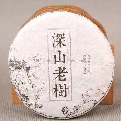 China Imperial Tea Grade 357g Tablet Shen Puer Organic Green Tea Slimming Raw Tea for sale