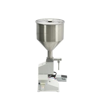 China A-02 Automatic Pneumatic Small Beverage Bottle Juice Cream Oil Liquid Filling Machine for sale