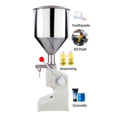 China Beverage Bespacker A-03 Manual Honey Cosmetic Liquid Shampoo Oil Cream Paste Potato Sauce Bottle Filler Filling Machine for sale