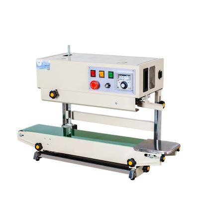 China Food Bespacker Vertical Continuous Plastic Bag Heat Sealing Machine for sale