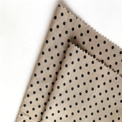 China Wholesale 95gsm Polka Dot Design Shirt Material Printed Cotton Poplin 100% Shrink-Resistant Fabric for sale