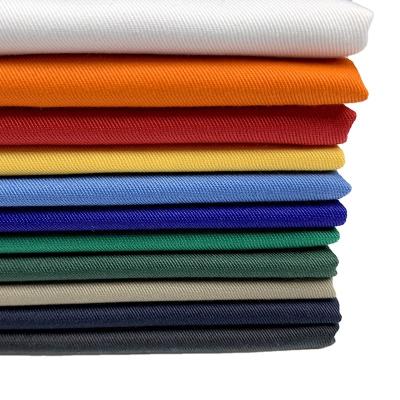 China Manufacturer 100%cotton 20*16 128*60 235GSM anti-static single dyed twill fabric for school uniform fabric Philippines for sale