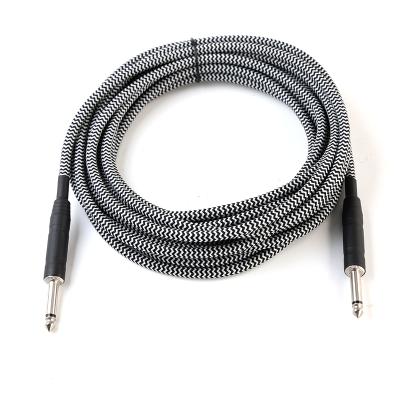 China Audio Microphone 6.35mm Male To 6.35mm Male Customize Cable Length X066 Adapter PVC6.0mm Microphone Cable for sale