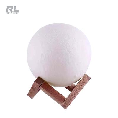 China PVC+ABS Shooting Touch 3 Tone Light Lunar Night Light for sale