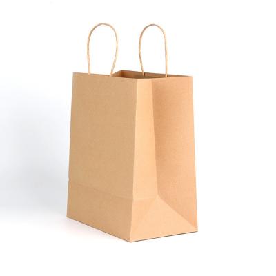 China Recyclable Exquisite Shopping Bag Kraft Bag Gift Bag Printed LOGO for sale