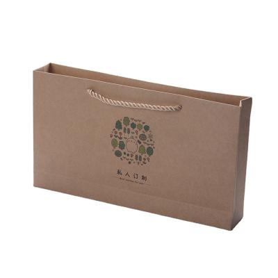 China Recyclable Custom Kraft Paper Wrapping Universal Paper Garment Bag Gift Bag for sale