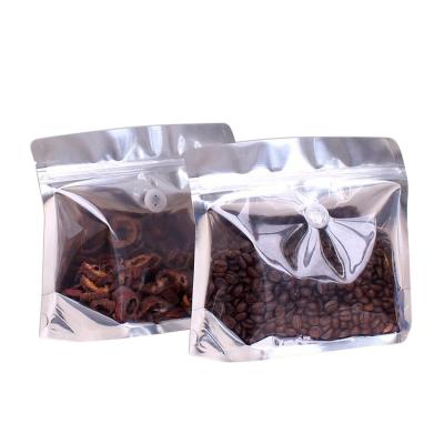 China Transparent Compound Bag Safety Coffee Half Whip Plastic Sealed Bag Packaging Kraft Plastic Bag for sale