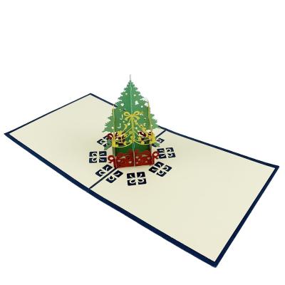 China Europe 3D Christmas Map Merry Christmas Tree Design With Custom Logo for sale