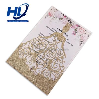 China Europe Luxurious Wedding Invitation Card With Affordable Price Invitation Card Wedding Invitation Card for sale