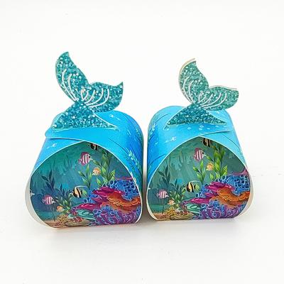 China New Birthday Party Recyclable Boxes Mermaid Candy Gift Box for sale