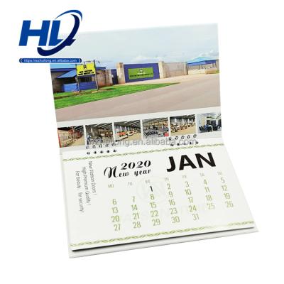 China Vertical Folding Table Calendar 2022 Desk Calendar Factory Group Customized Production for sale