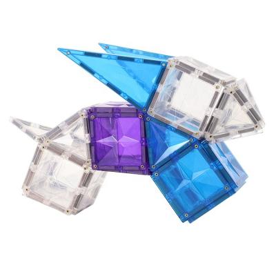 China mntl 120 pcs frozen color construction Toy New Arrivals magnetic ice tile 3d building block set magnetic toy for kids for sale