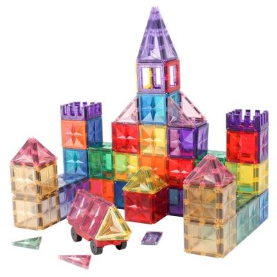 China Construction Toy ABS Pastel Color 108pc MNTL Star Magnet Tile Magnet Building Block Toys for sale